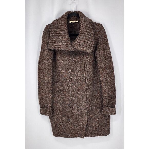 Love Stitch Jackets & Blazers - Stitch Fix Coat Womens Size M/L Brown Wool Blend ZipUp Dark Academia Cabin Core